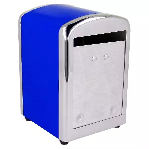 Dispensador servilletas mini servis  10,5x9,7x14 cm azul inox (12 unid.)