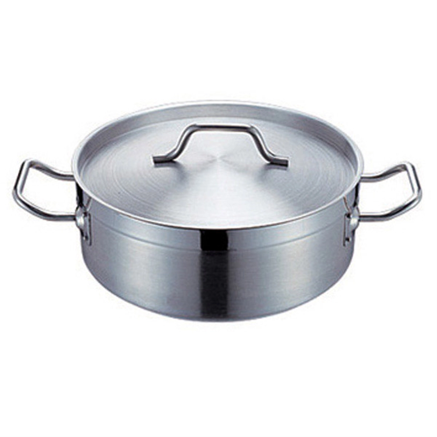 Gerlach Pentola con coperchio Simple 24 cm, 4,5 l, acciaio inox, argento, 24 cm, 2 unità