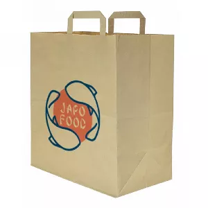 Bolsa Papel Kraft Asa Plana (32+17x34cm)