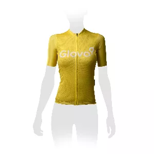 Maillot corto Glovo amarillo - Mujer